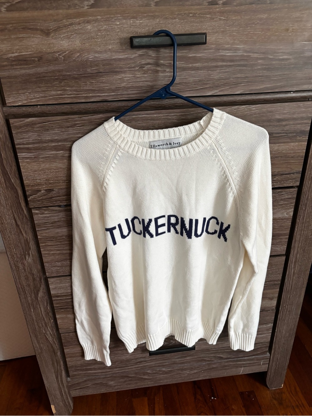 Ellsworth & Ivey Tuckernuck Sweater Cream Knit Medium
